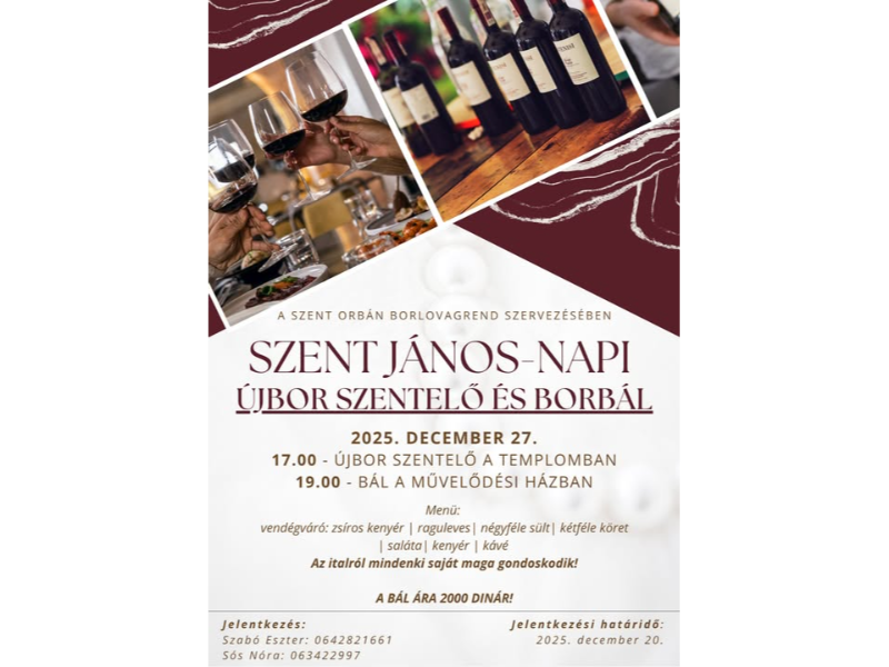 SZENT JÁNOS-NAPI BORBÁL