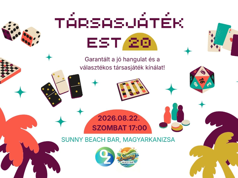 20. TÁRSASJÁTÉKEST